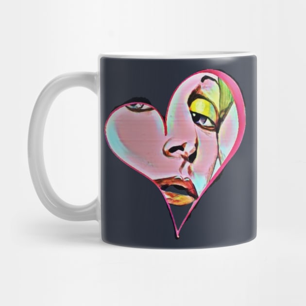 Heart shaped glamour model face by PersianFMts